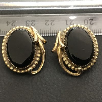 Whiting and Davis Signed Vintage Earrings