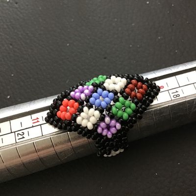 Beaded Vintage Fashion Ring