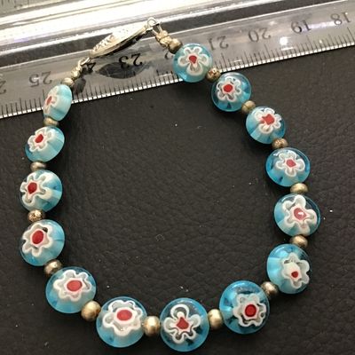 Dainty Glass Bead Bracelet