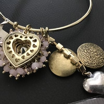 Super Cute Locket Heart Glass Bracelet