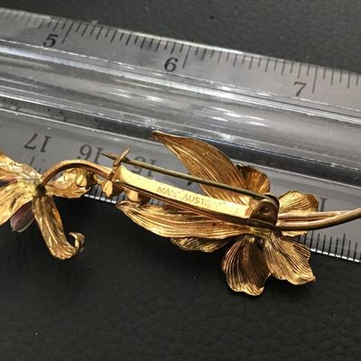 Austria Signed Vintage Brooch