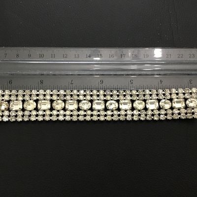 Weiss Vintage Rhinestone Signed Wide Bracelet