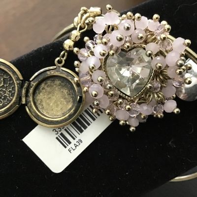 Super Cute Locket Heart Glass Bracelet