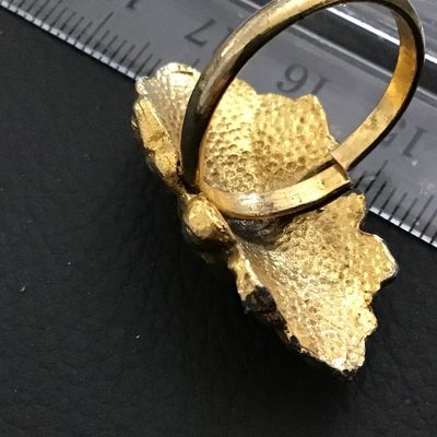 Labyrinth Vintage Art Deco Adjustable Ring