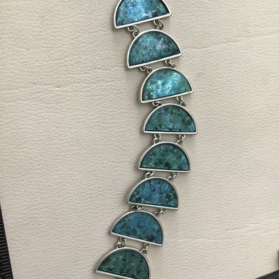 Beautiful, silver toned, Abalone, shell, Kenneth Cole bracelet