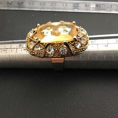 Large Vintage Adjustable Cocktail Ring
