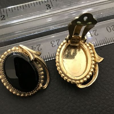 Whiting and Davis Signed Vintage Earrings