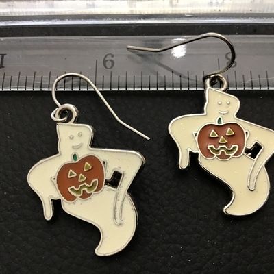 Ghoul Pumpkin Earrings