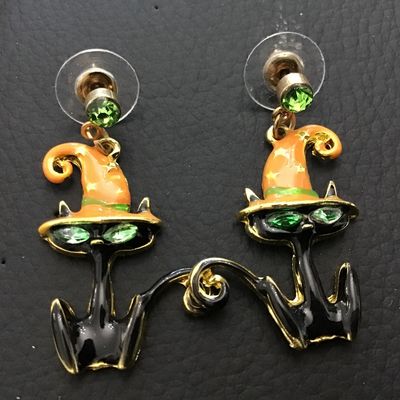 Cat Halloween Earrings
