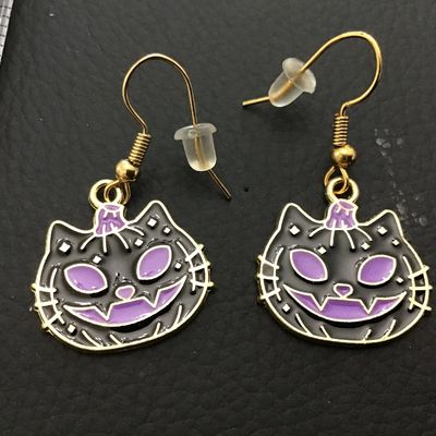 Fall Cat Earrings