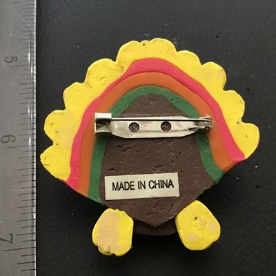 Vintage Turkey Holiday Brooch