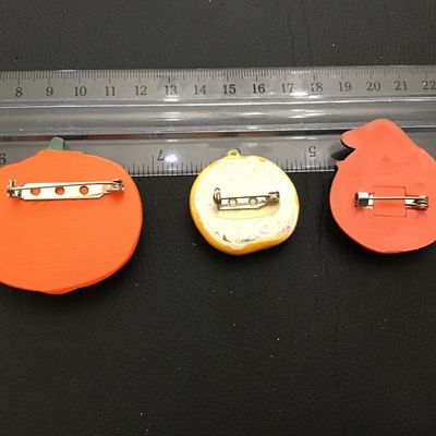 Pumpkin Brooch Lot Vintage