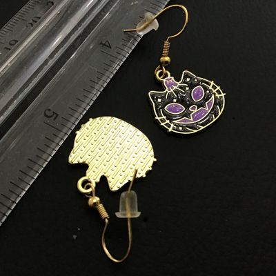 Fall Cat Earrings