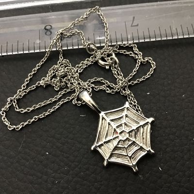 Costume Spider Web Necklace