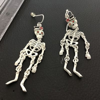 Articulating Skeleton Fall Earrings