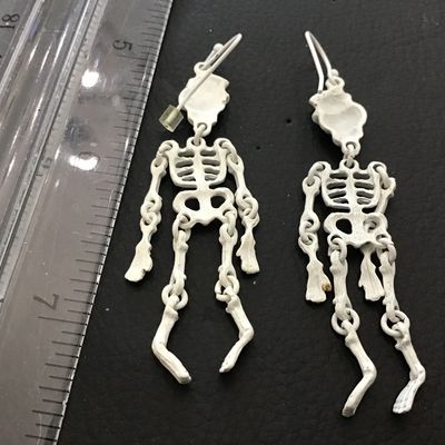 Articulating Skeleton Fall Earrings