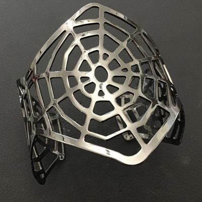 New Costume Metal Spider Web Cuff