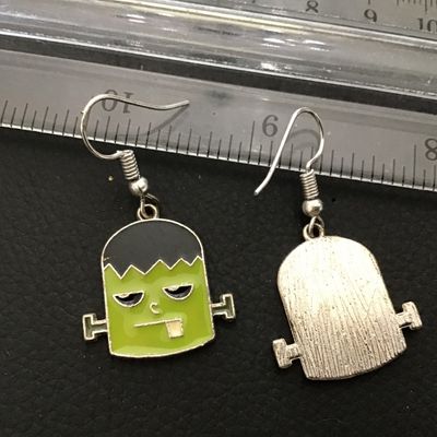 Frankenstein Fashion Holiday Earrings