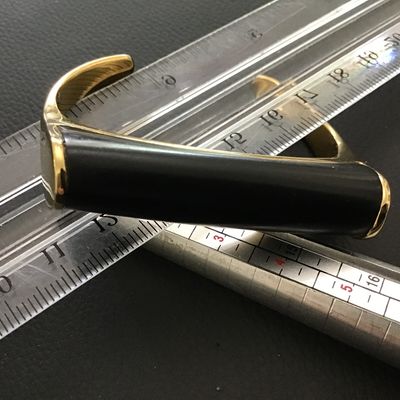 JC Crew Black Gold Tone Fashion Cuff