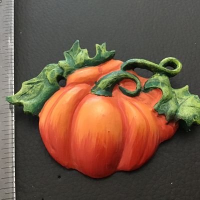 Vintage Pumpkin Brooch Fall