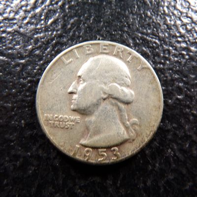 1953 WASHINGTON SILVER QUARTER