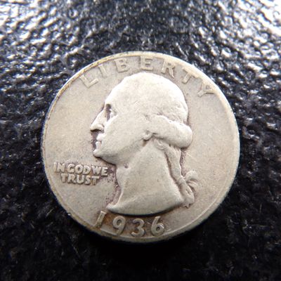 1936 WASHINGTON SILVER QUARTER