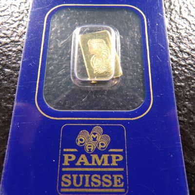 PAMP 1 GRAM 999,9 FINE GOLD BAR