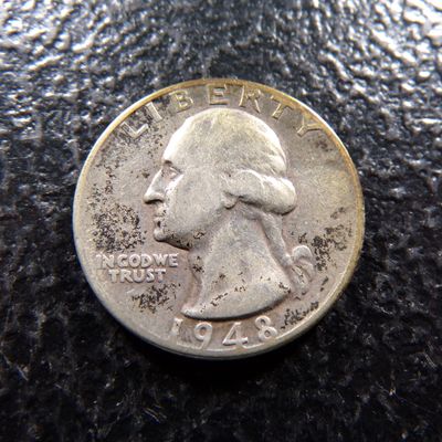 1948 WASHINGTON SILVER QUARTER