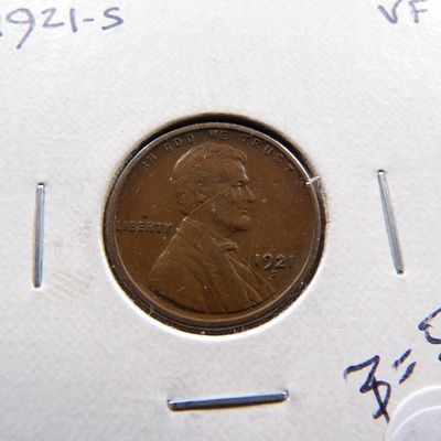 1921-S LINCOLN WHEAT CENT