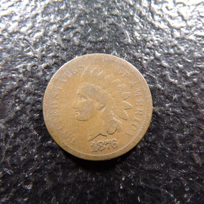 1876 RARE DATE INDIAN HEAD CENT