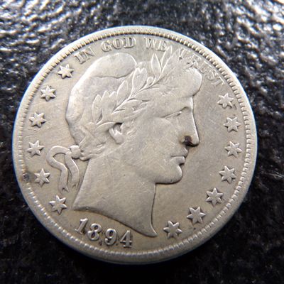 1894-S BARBER SILVER HALF DOLLAR