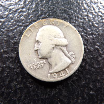 1941 WASHINGTON SILVER QUARTER