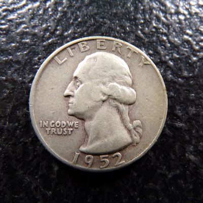 1952-D WASHINGTON SILVER QUARTER