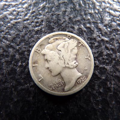 1926-D MERCURY SILVER DIME
