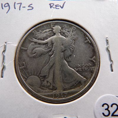 1917-S REV. WALKING LIBERTY SILVER HALF DOLLAR