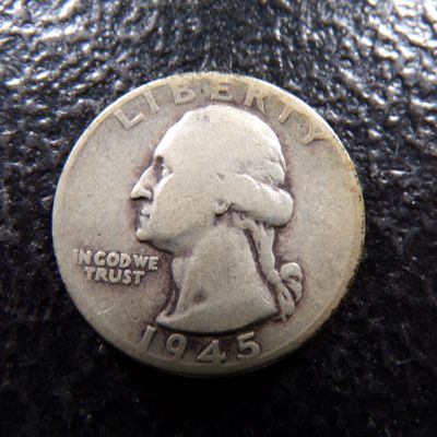 1945-D WASHINGTON SILVER QUARTER