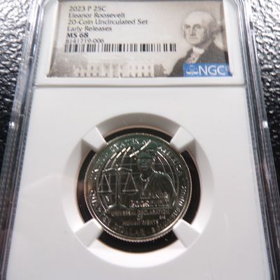 2023-P NGC MS68 ELEANOR ROOSEVELT QUARTER