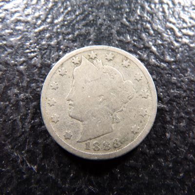 1888 LIBERTY HEAD V NICKEL