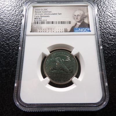 2023-D NGC MS67 BESSIE COLEMAN QUARTER