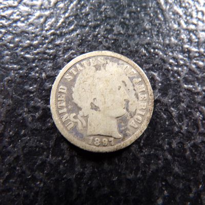 1897-S BARBER SILVER DIME
