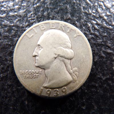 1939-S WASHINGTON SILVER QUARTER