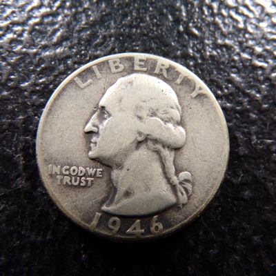 1946 WASHINGTON SILVER QUARTER