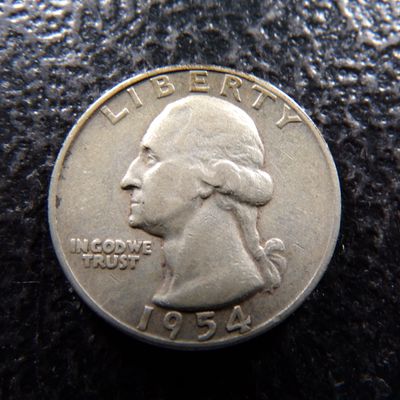 1954-D WASHINGTON SILVER QUARTER