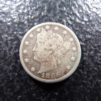 1886 KEY DATE LIBERTY HEAD V NICKEL