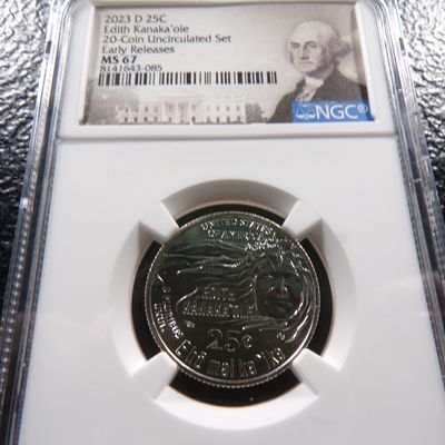 2023-D NGC MS67 EDITH KANAKA'OLE QUARTER
