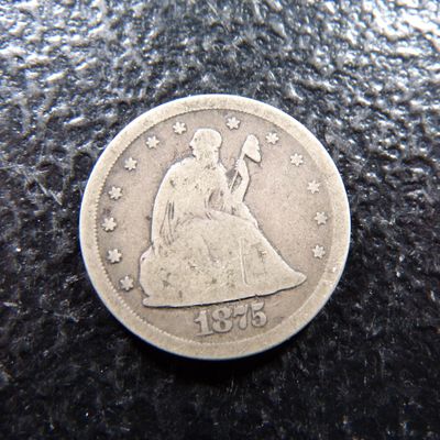 1875-S RARE DATE SEATED LIBERTY TWENTY CENTS