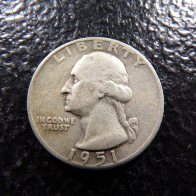 1951-D WASHINGTON SILVER QUARTER