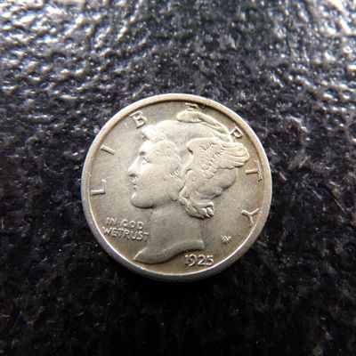 1925 MERCURY SILVER DIME