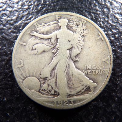 1923-S WALKING LIBERTY SILVER HALF DOLLAR