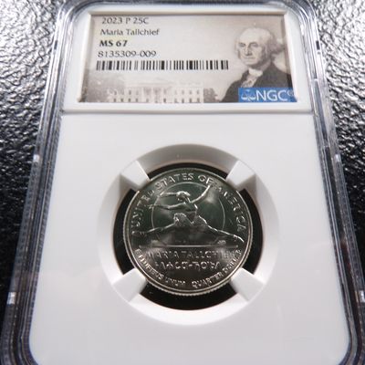 2023-P NGC MS67 MARIA TALLCHIEF QUARTER